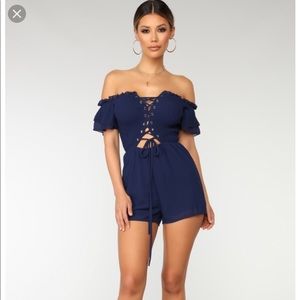 Navy romper